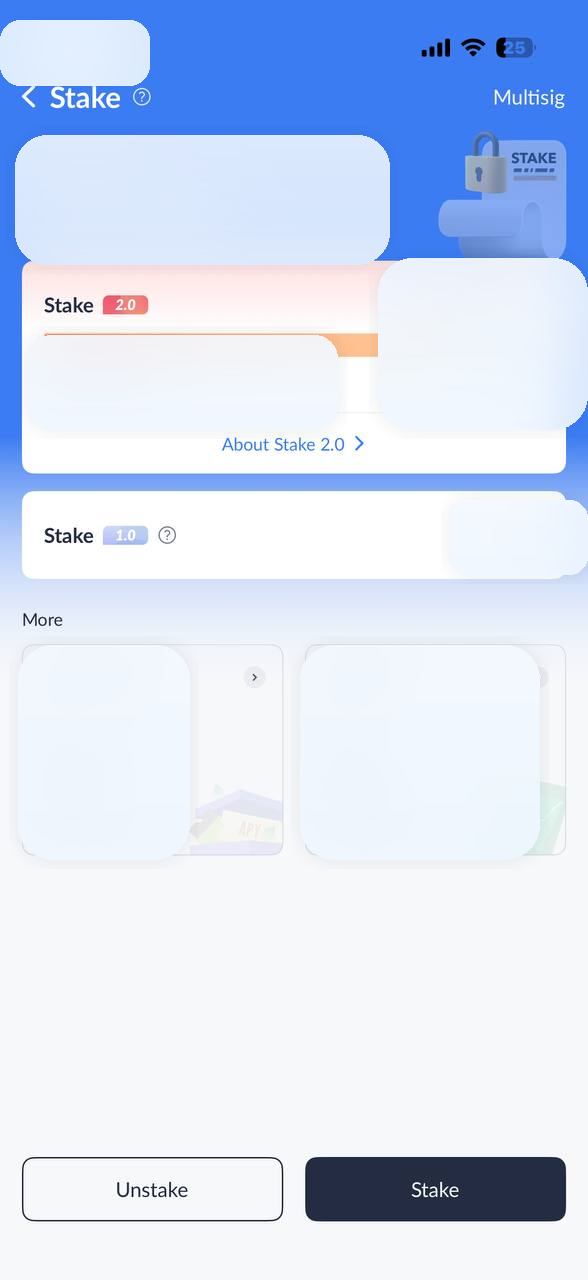 TronLink Stake 2.0 Energy 선택 화면
